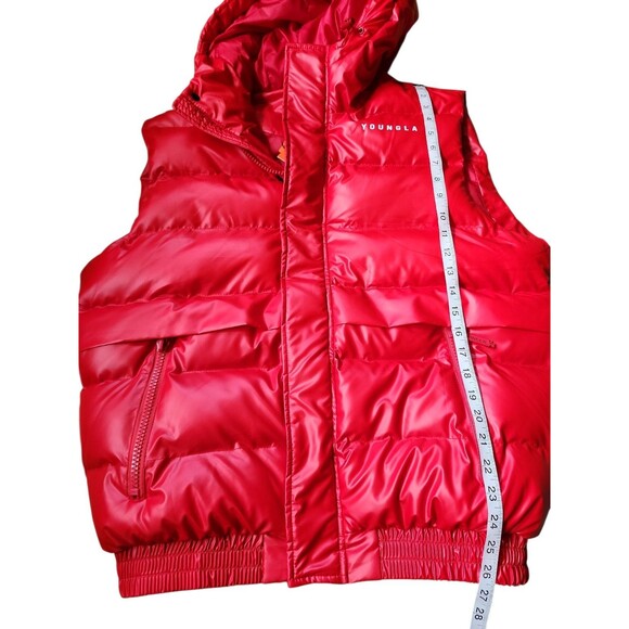 YoungLA Spotlight Puffer Vest Mens Medium Red Gorpcore Streetwear Outdoors NWT - Picture 8 of 8
